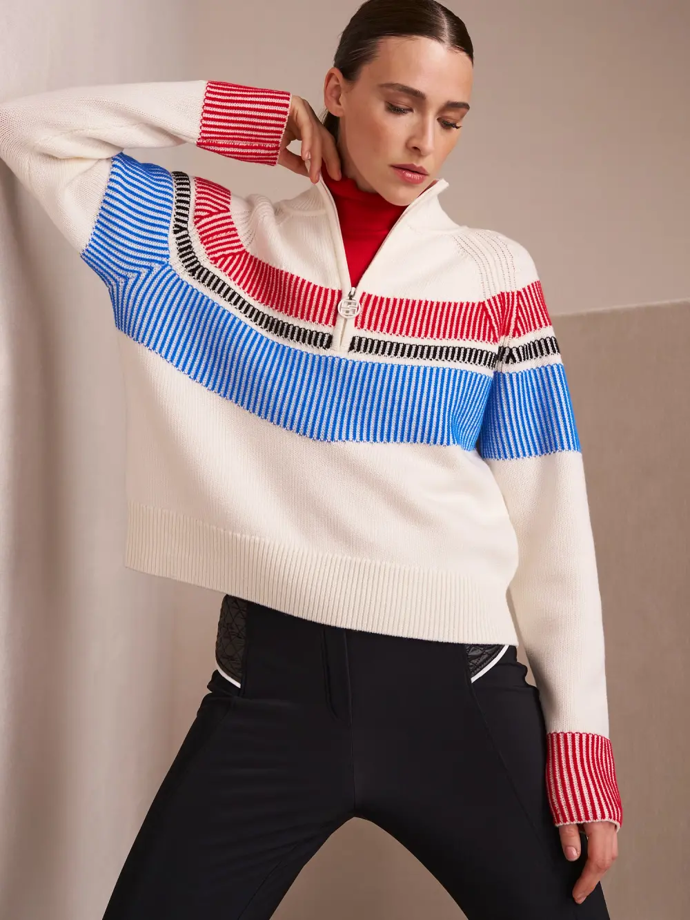 Grobstrickpullover aus reiner Wolle