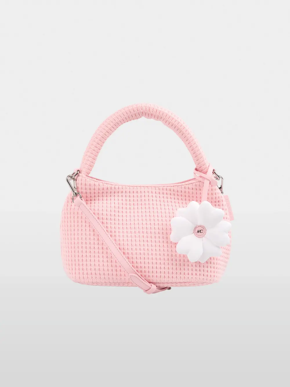 Sac à main à surface tricotée