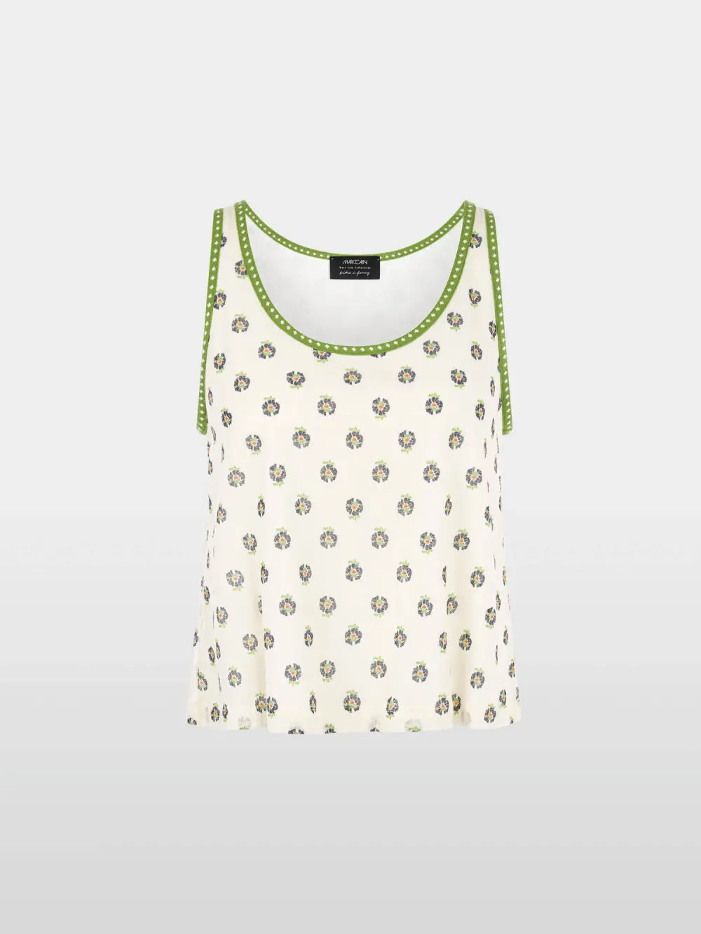 ‘Knitted in Germany’ printed top