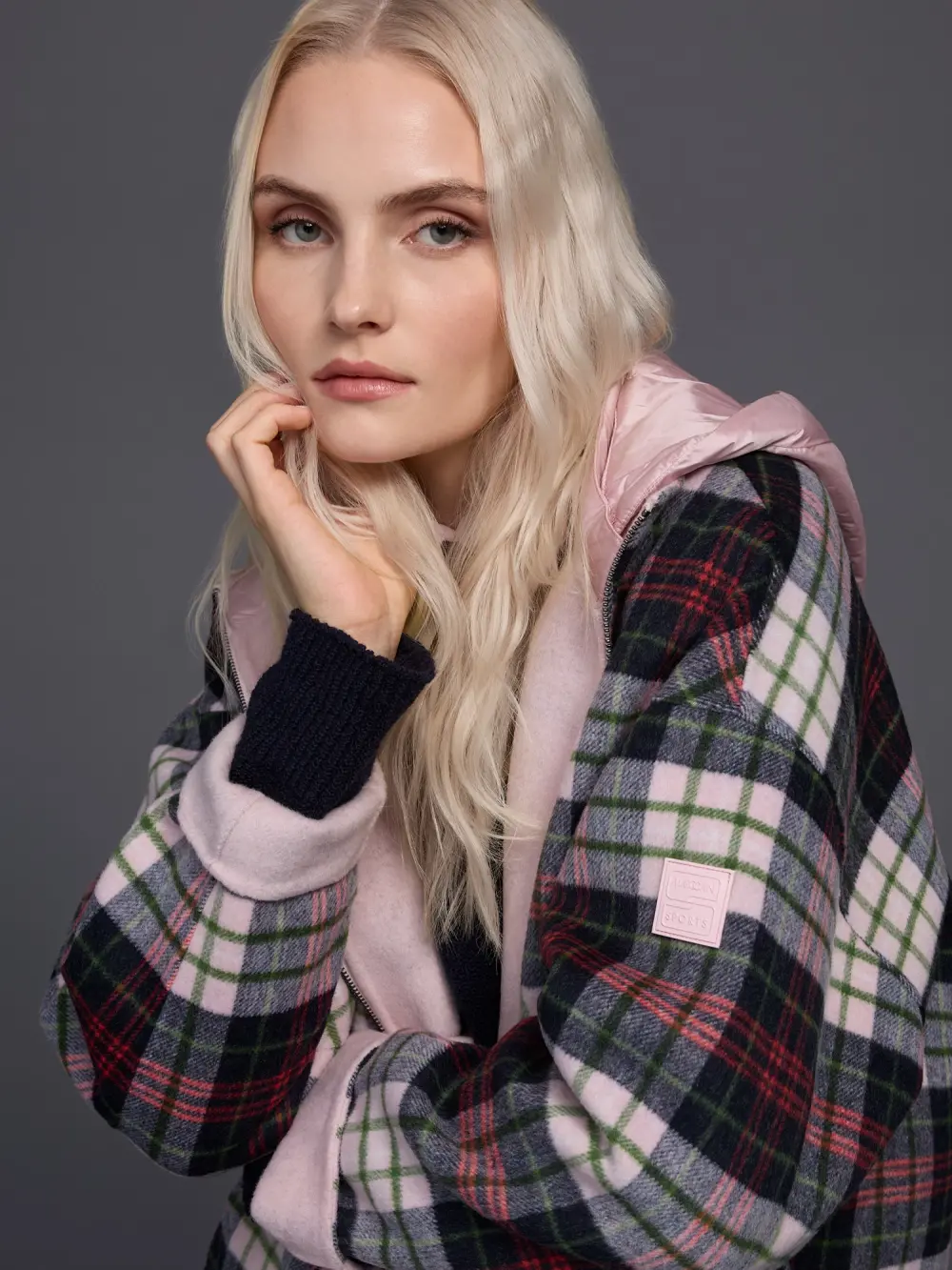 Veste réversible avec capuche matelassée
