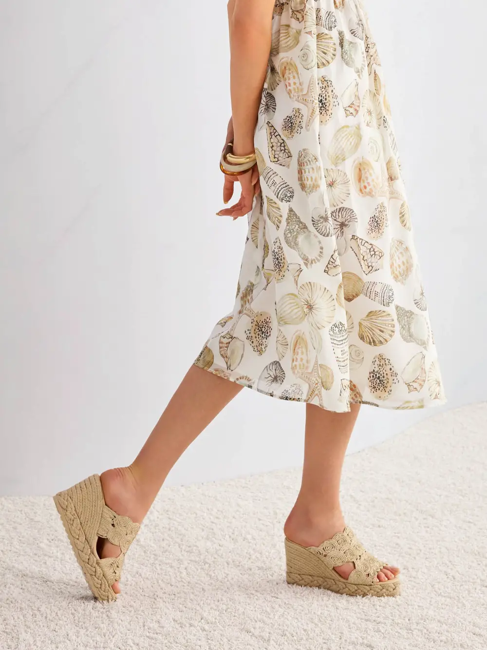 Espadrilles with wedge heel