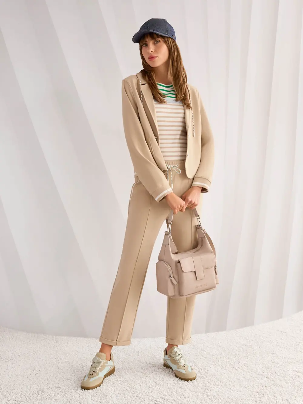 ‘Rethink Together’ nylon hobo bag