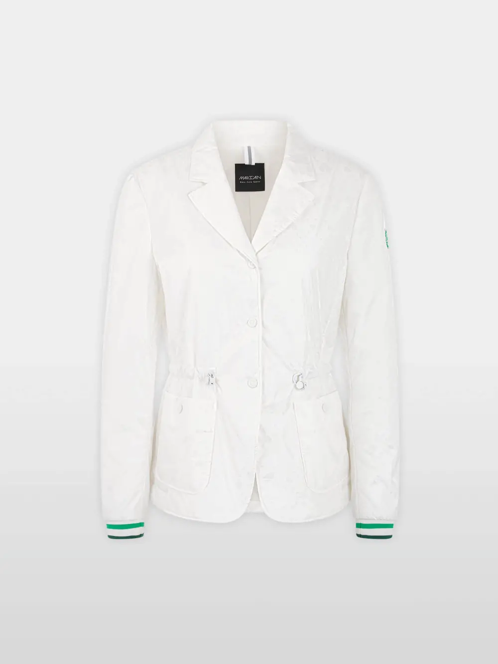 Padded blazer with heart print