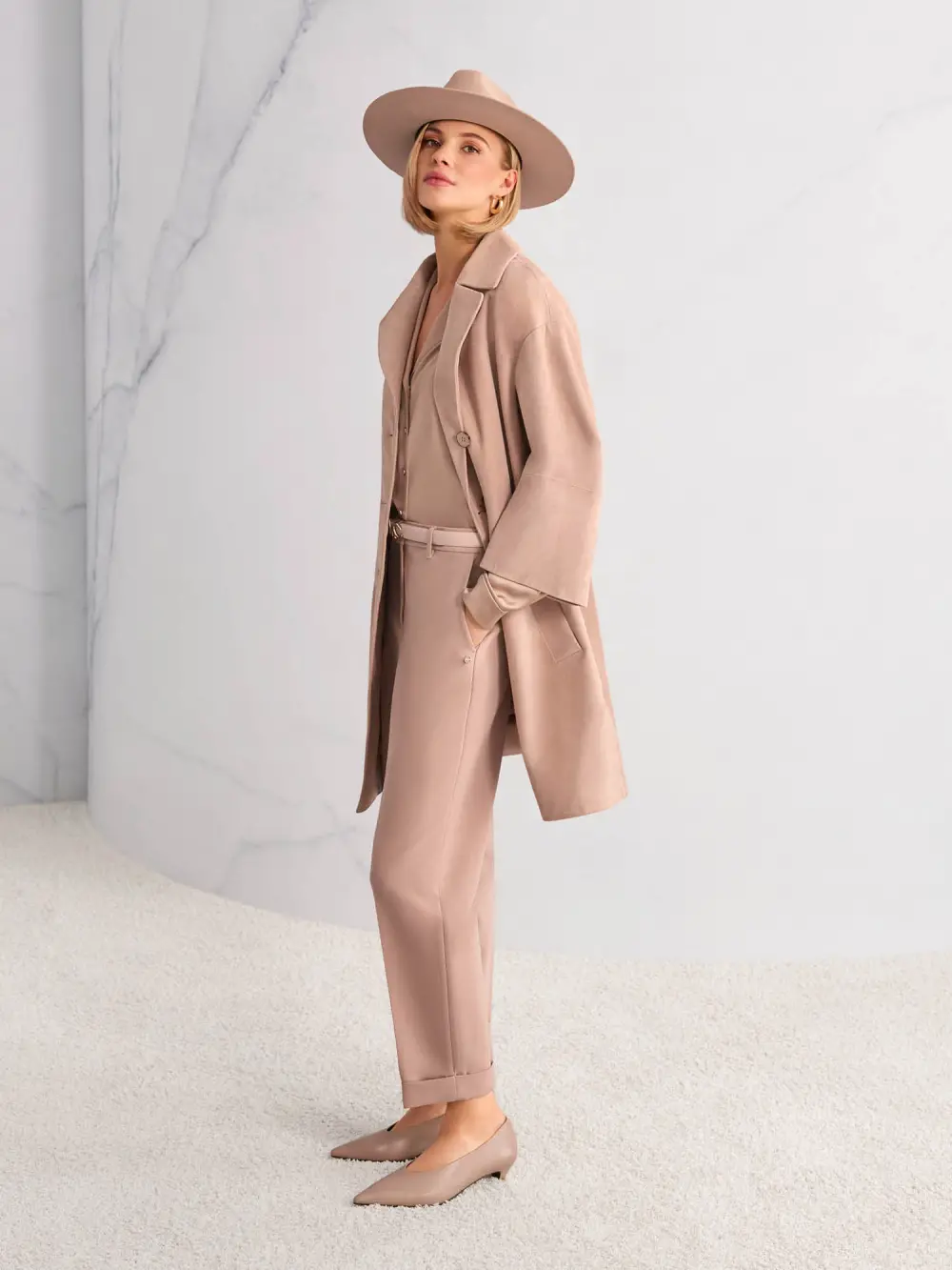 FORDON feminine fit fabric trousers