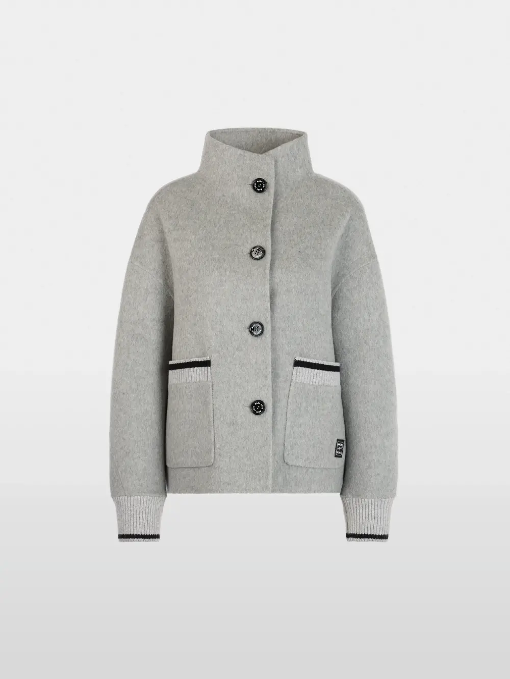 Sporty jacket with stand-up collar