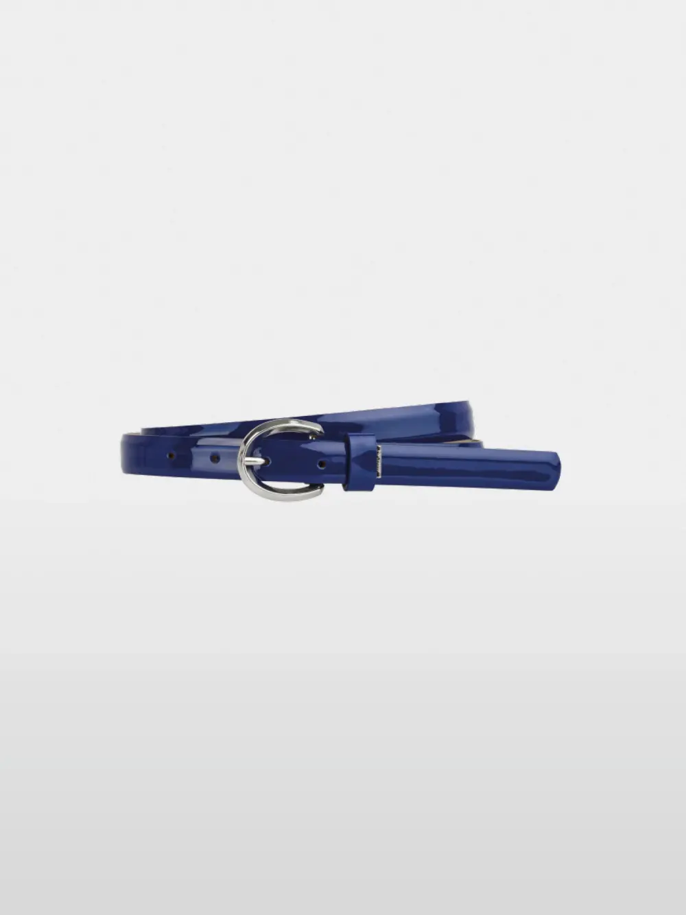 Narrow leather belt