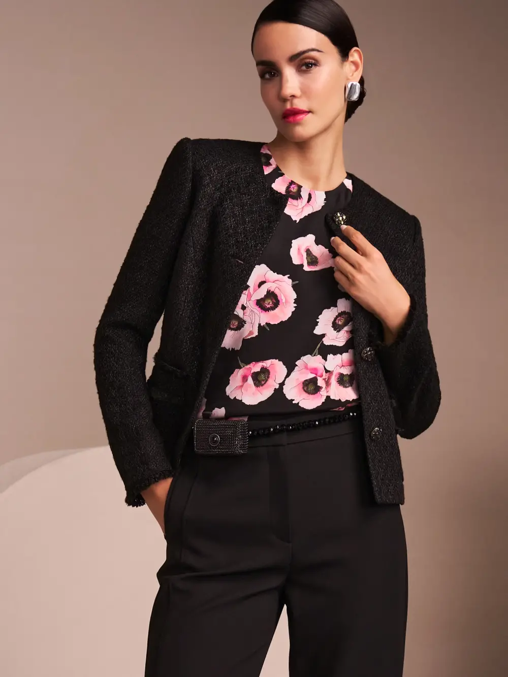 Blouseshirt met bloemenmotief