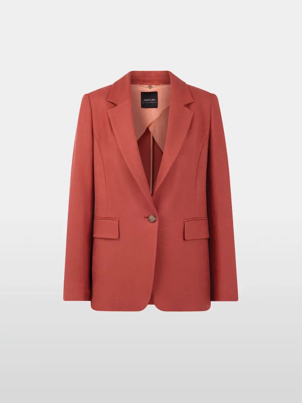 Viscose blazer with loose fit