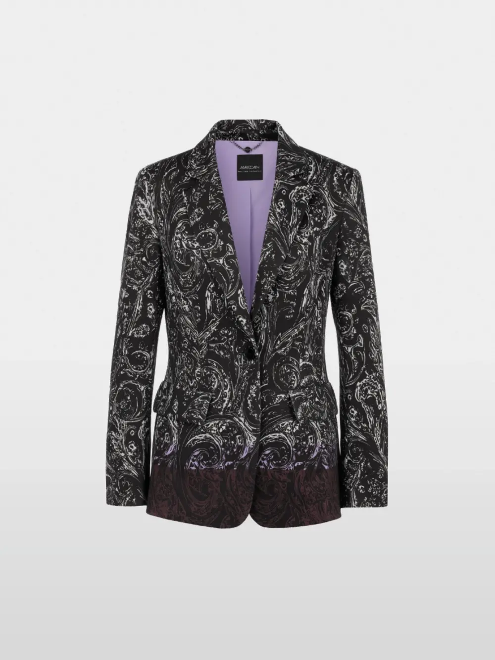 Blazer à imprimé intégral en jersey scuba