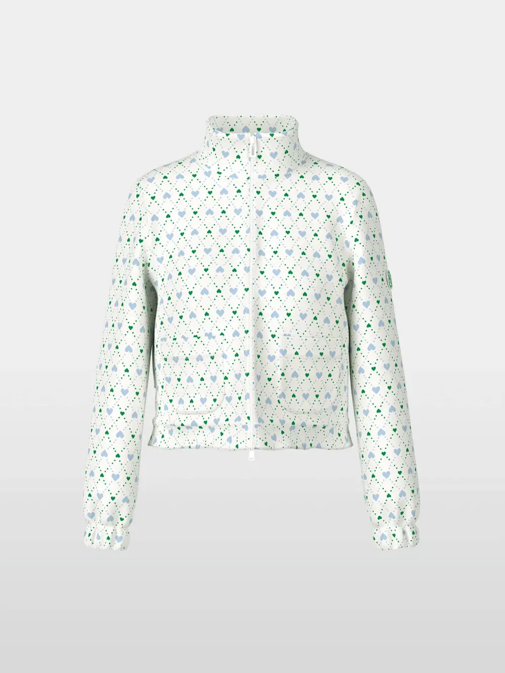 Scuba jersey print blouson