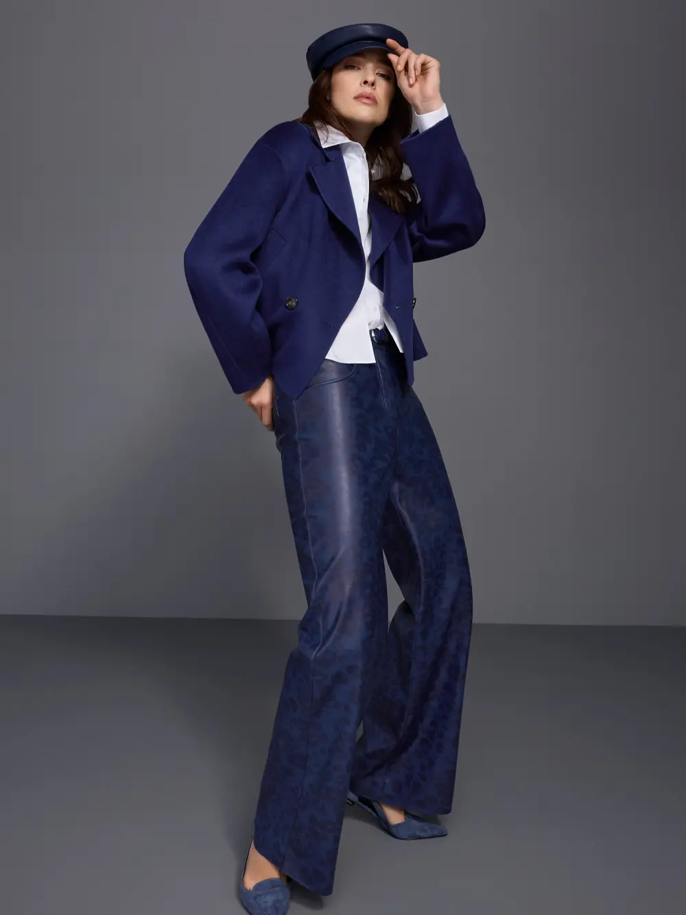 WARRI faux leather trousers