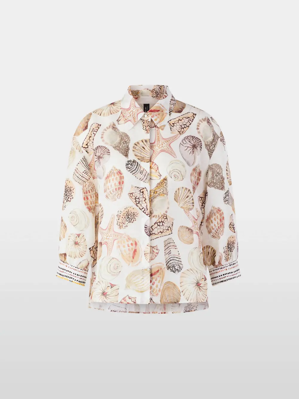 Linen-silk shirt blouse