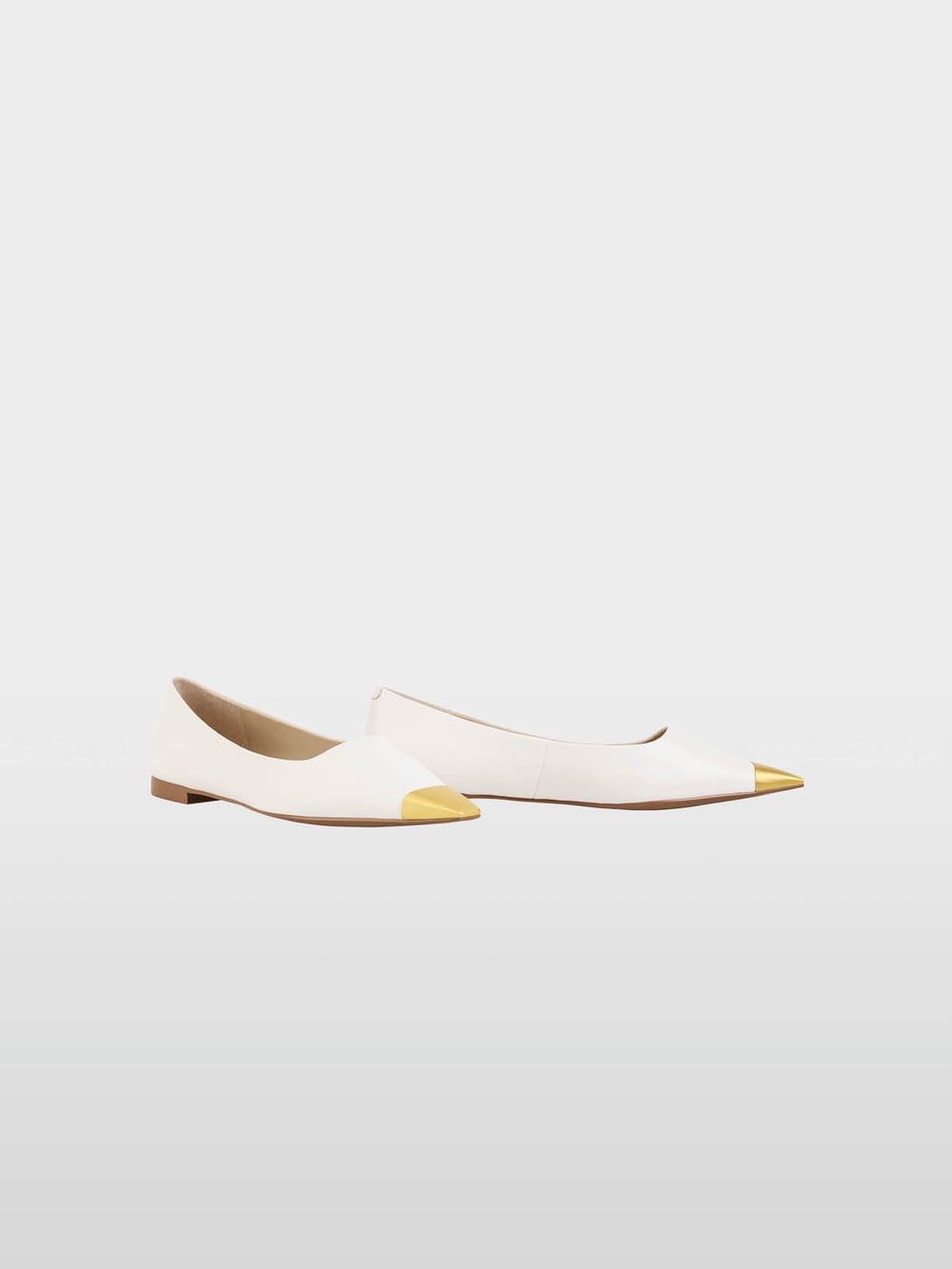 Leather ballerina flats