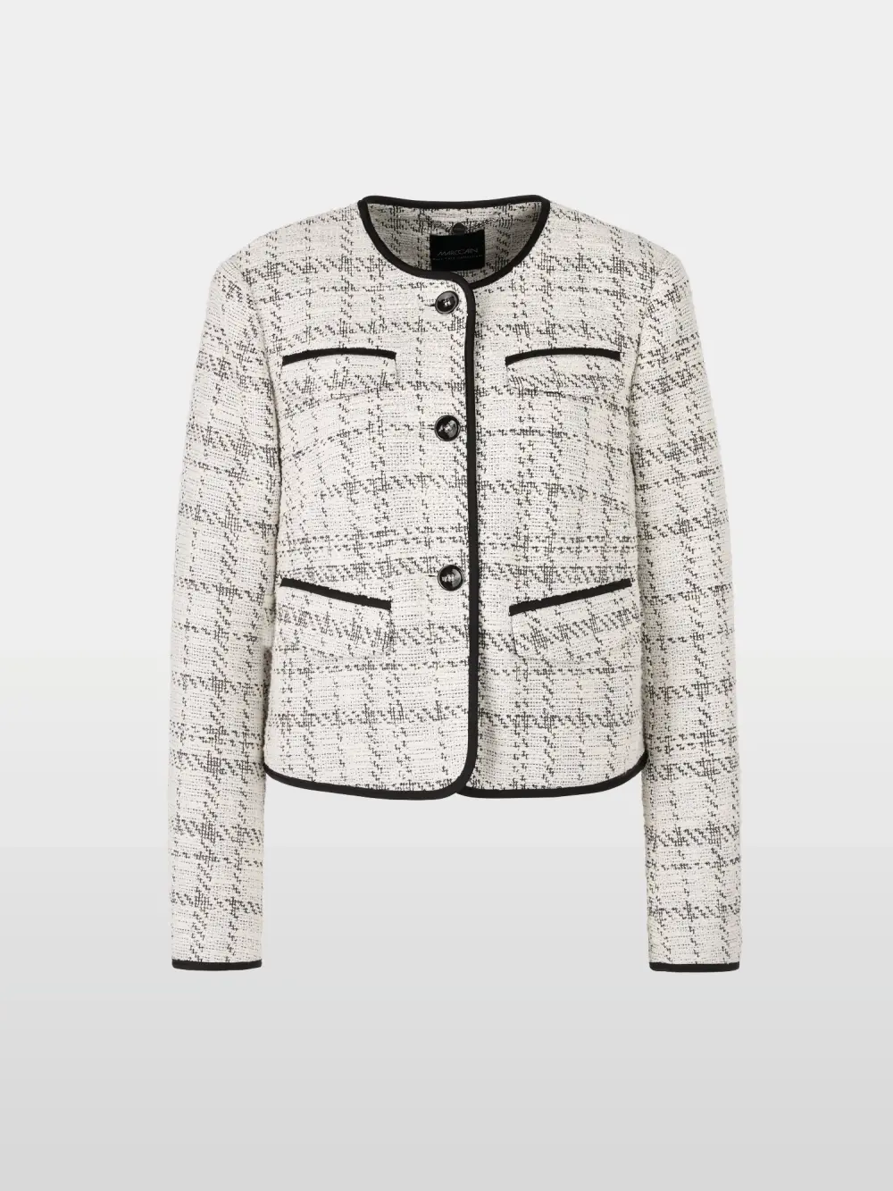 Fitted blazer in scuba jersey