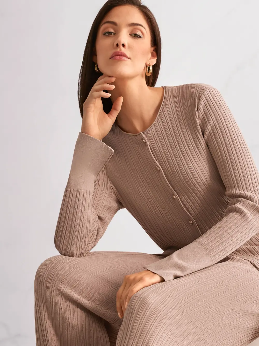 ‘Rethink Together’ ribbed cardigan