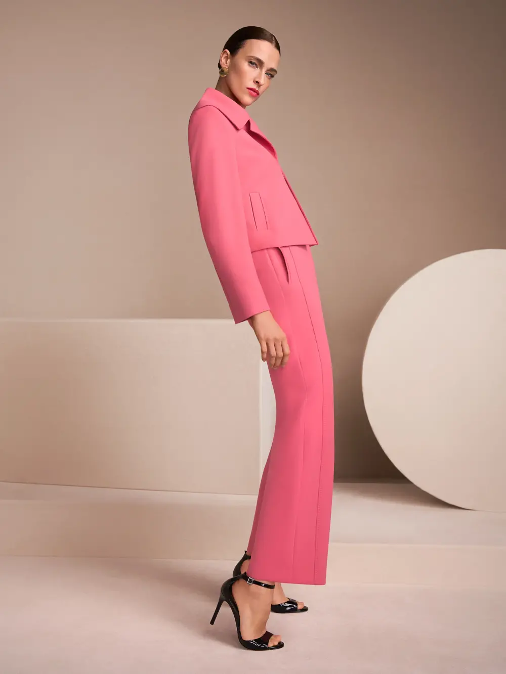 Stoffen broek FÉS met hoge taille