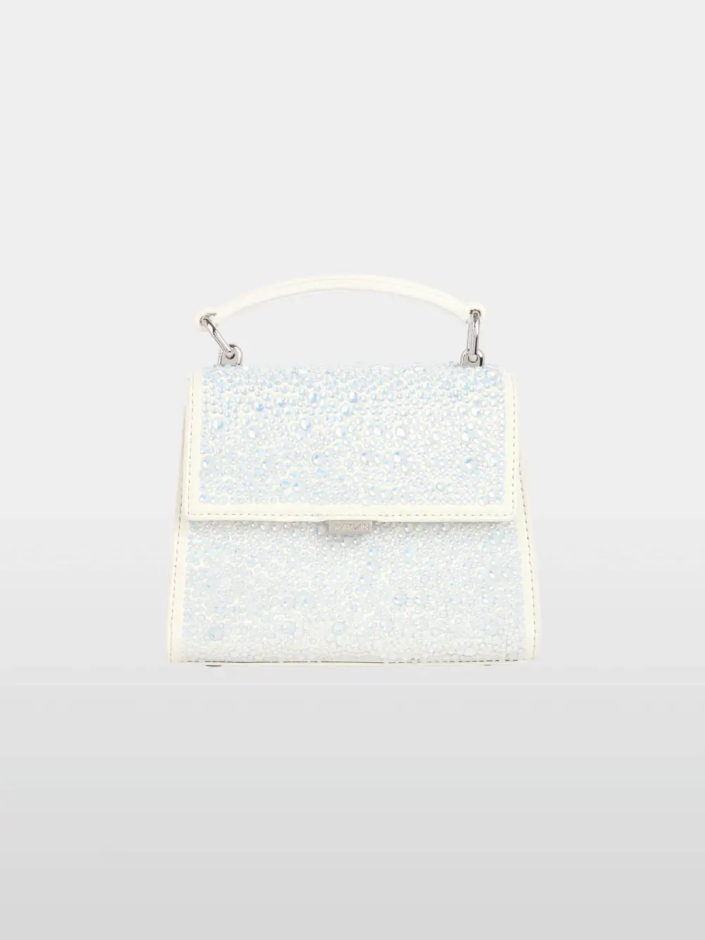 Mini handbag with opal crystals