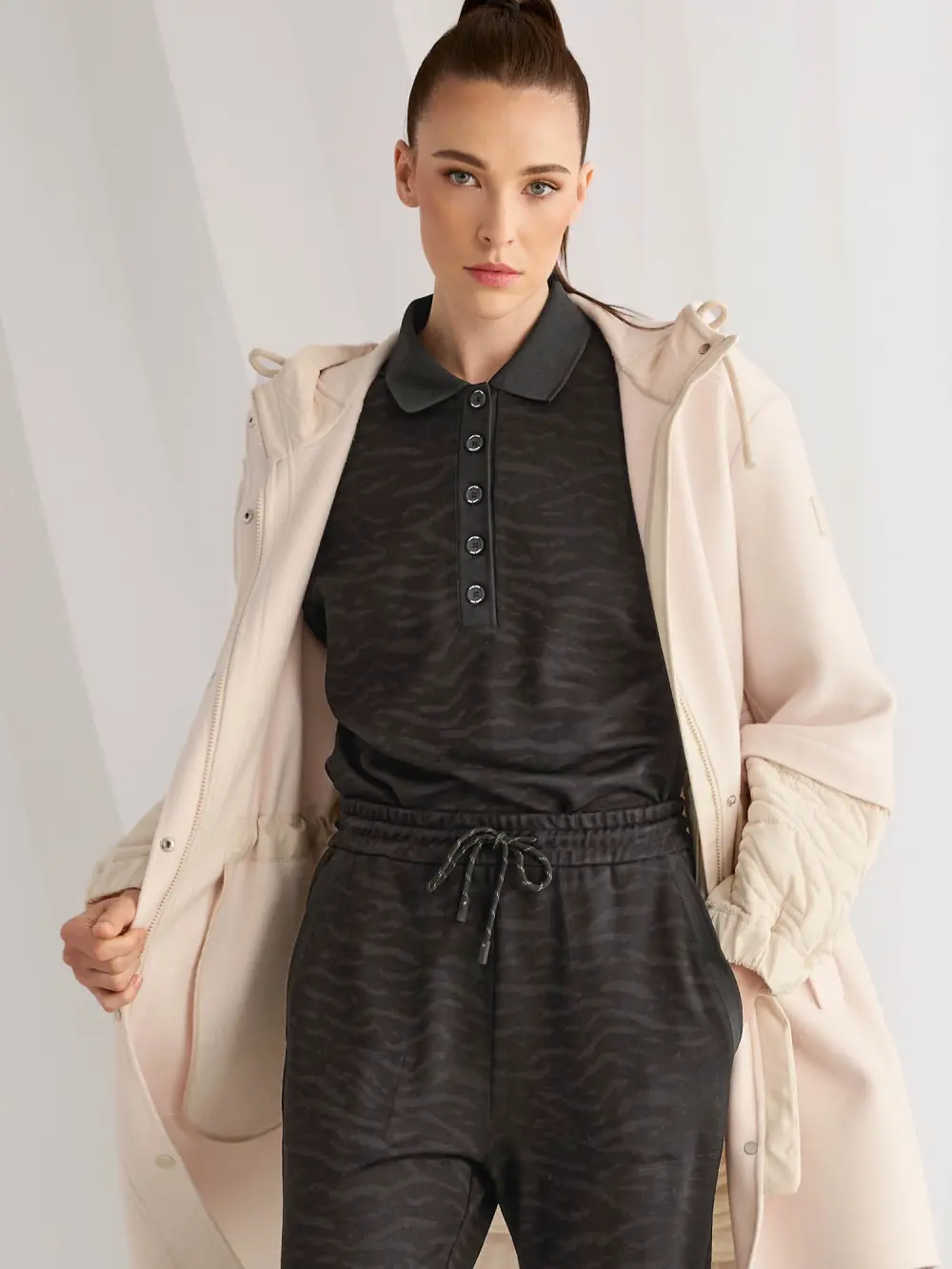 Polo avec imprimé animalier