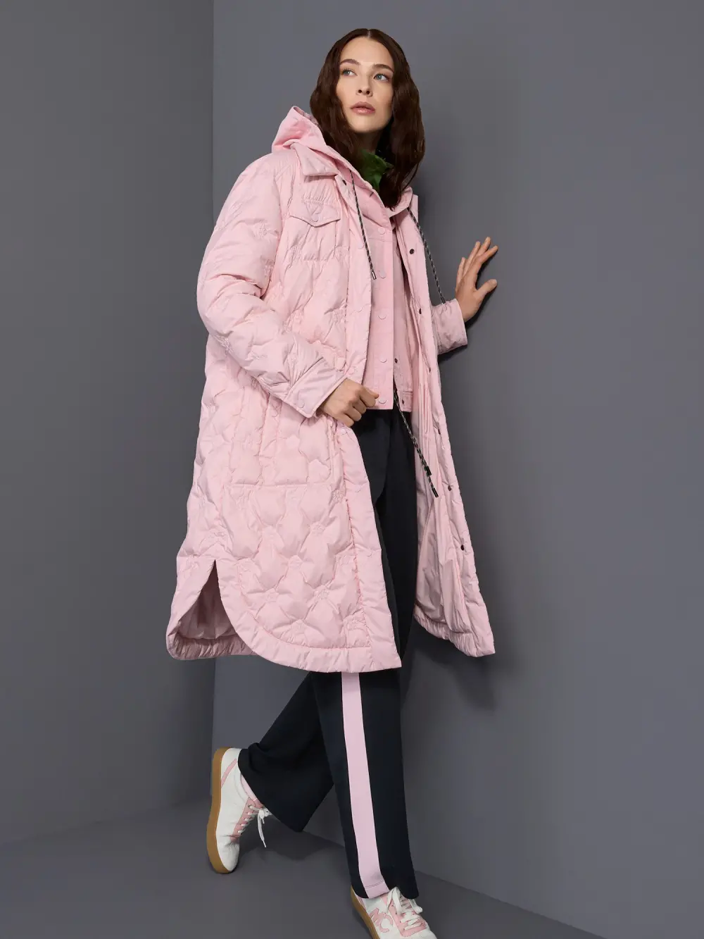 Manteau matelassé avec rembourrage en duvet