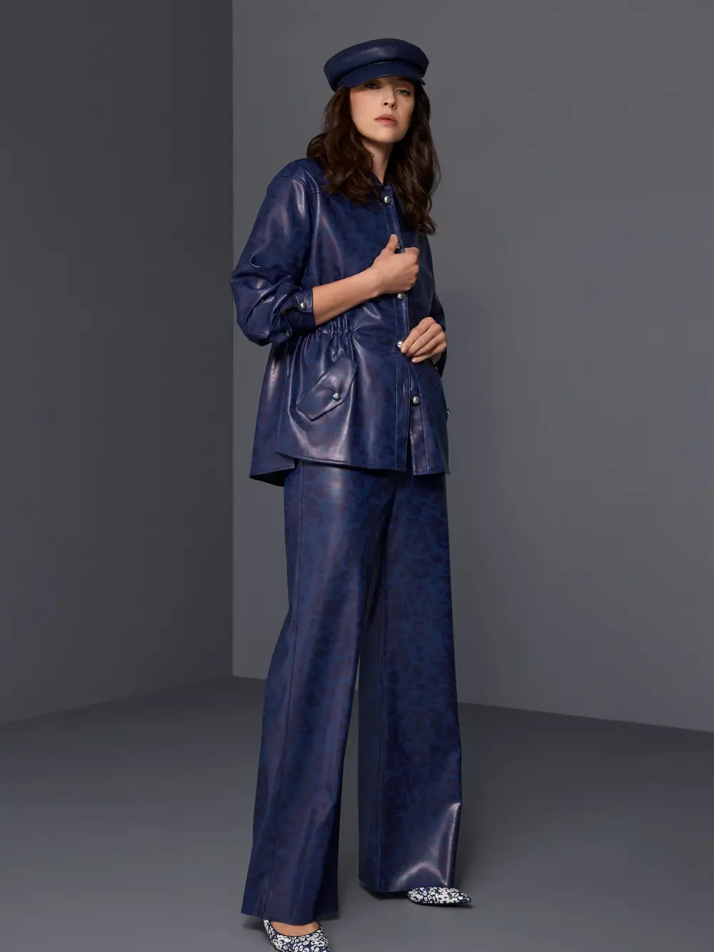 WARRI faux leather trousers