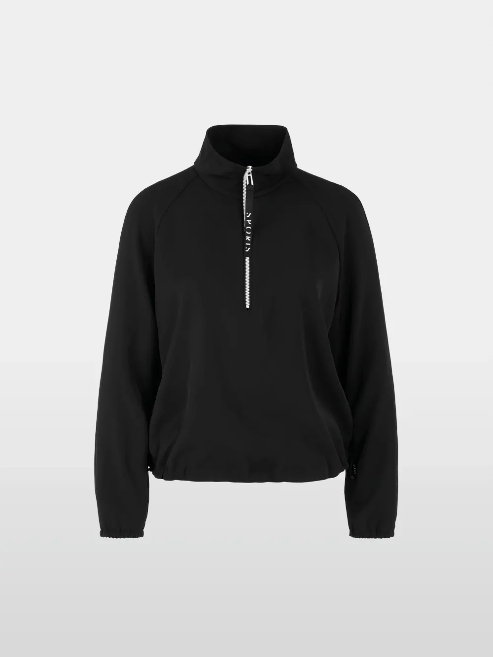 Blusenshirt mit Zipper und Tunnelzug