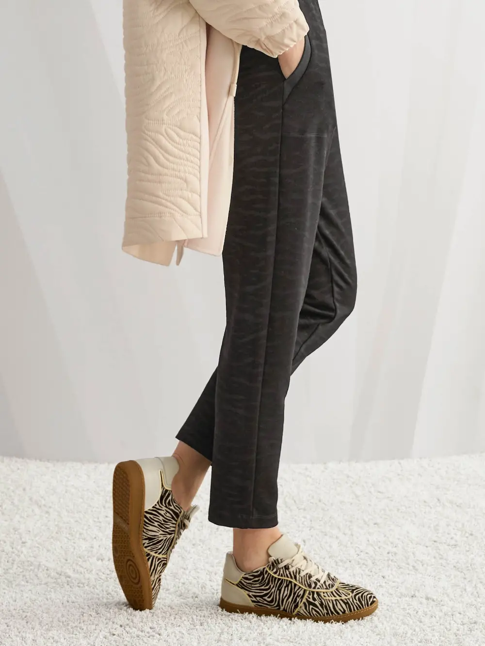 Baskets à imprimé animalier