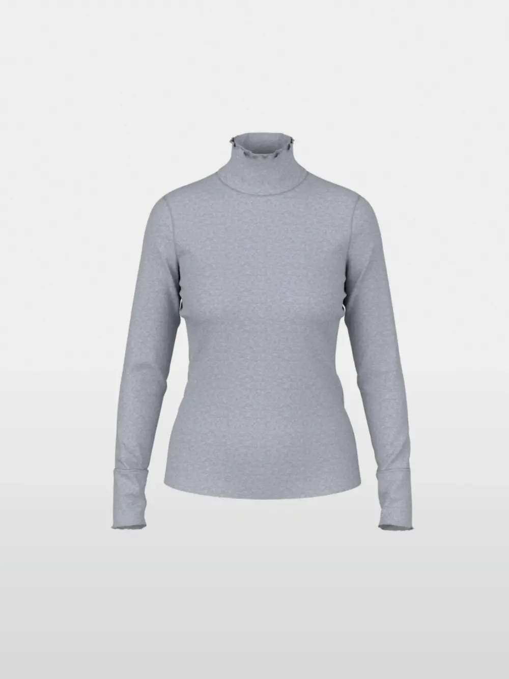 Fitted turtleneck shirt