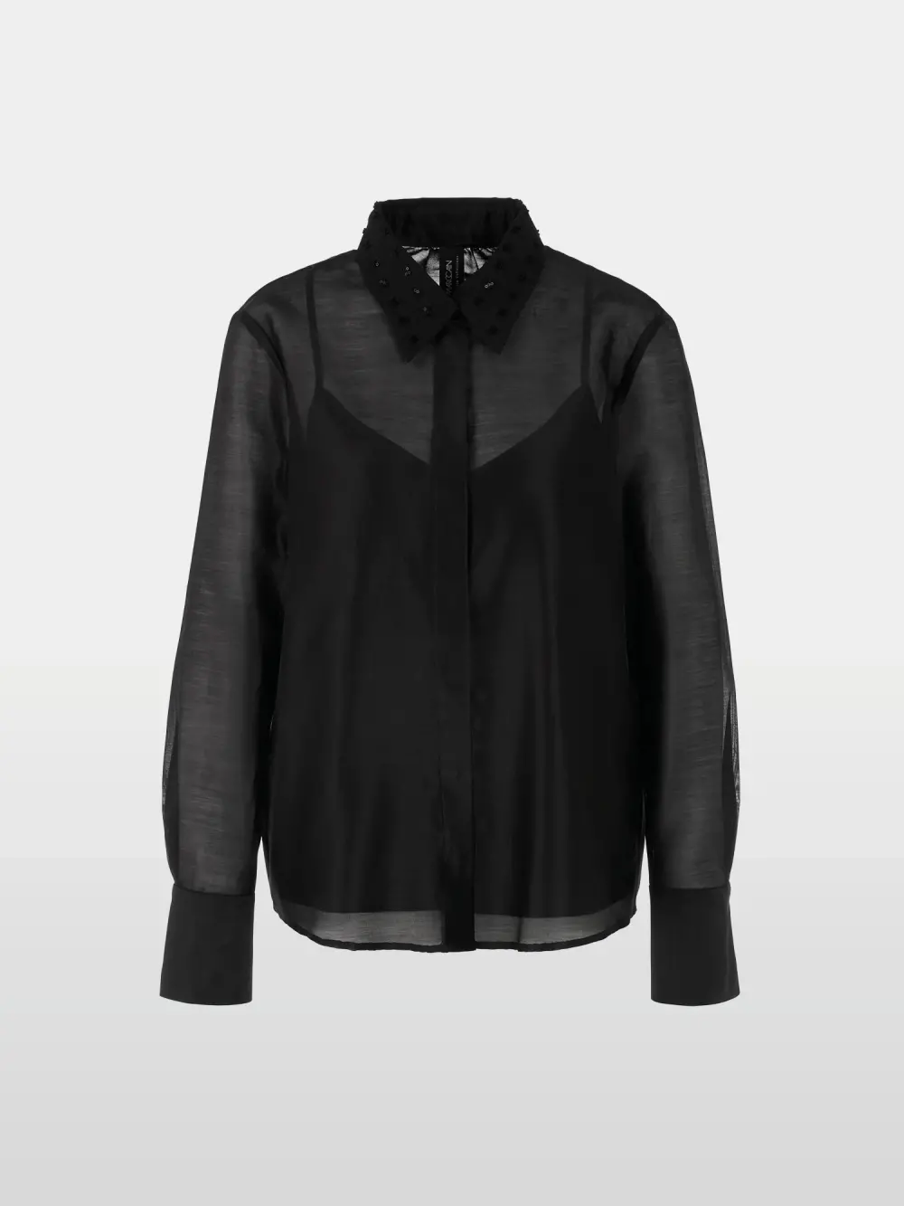 Organza blouse with embroidery
