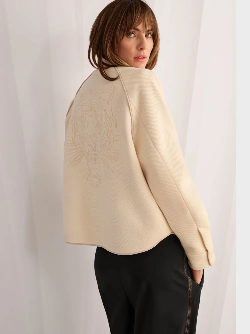 Veste à imprimé animal