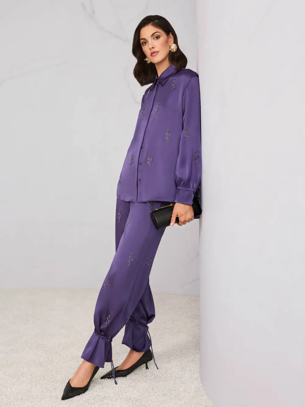 Pantalon WELKOM avec ornements serpent