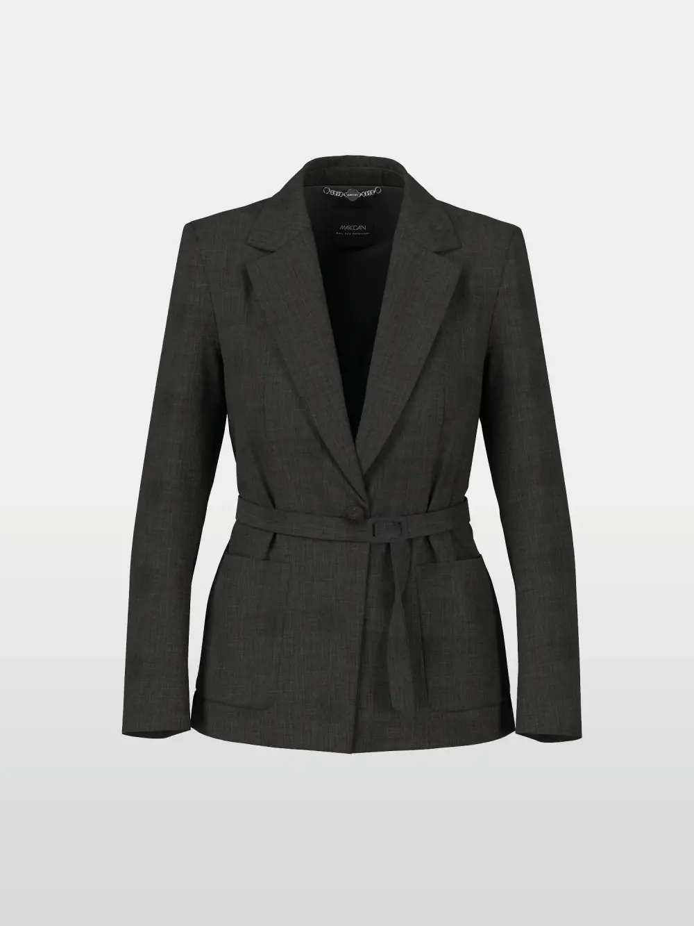 Blazer with tie belt