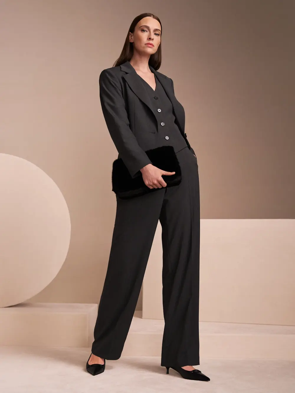 WUKARI wide trousers with high waist