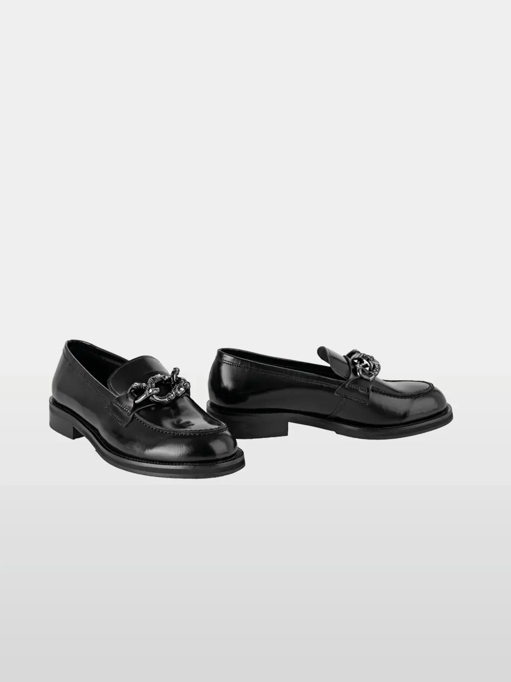 Mocassins avec détail métallique scintillant