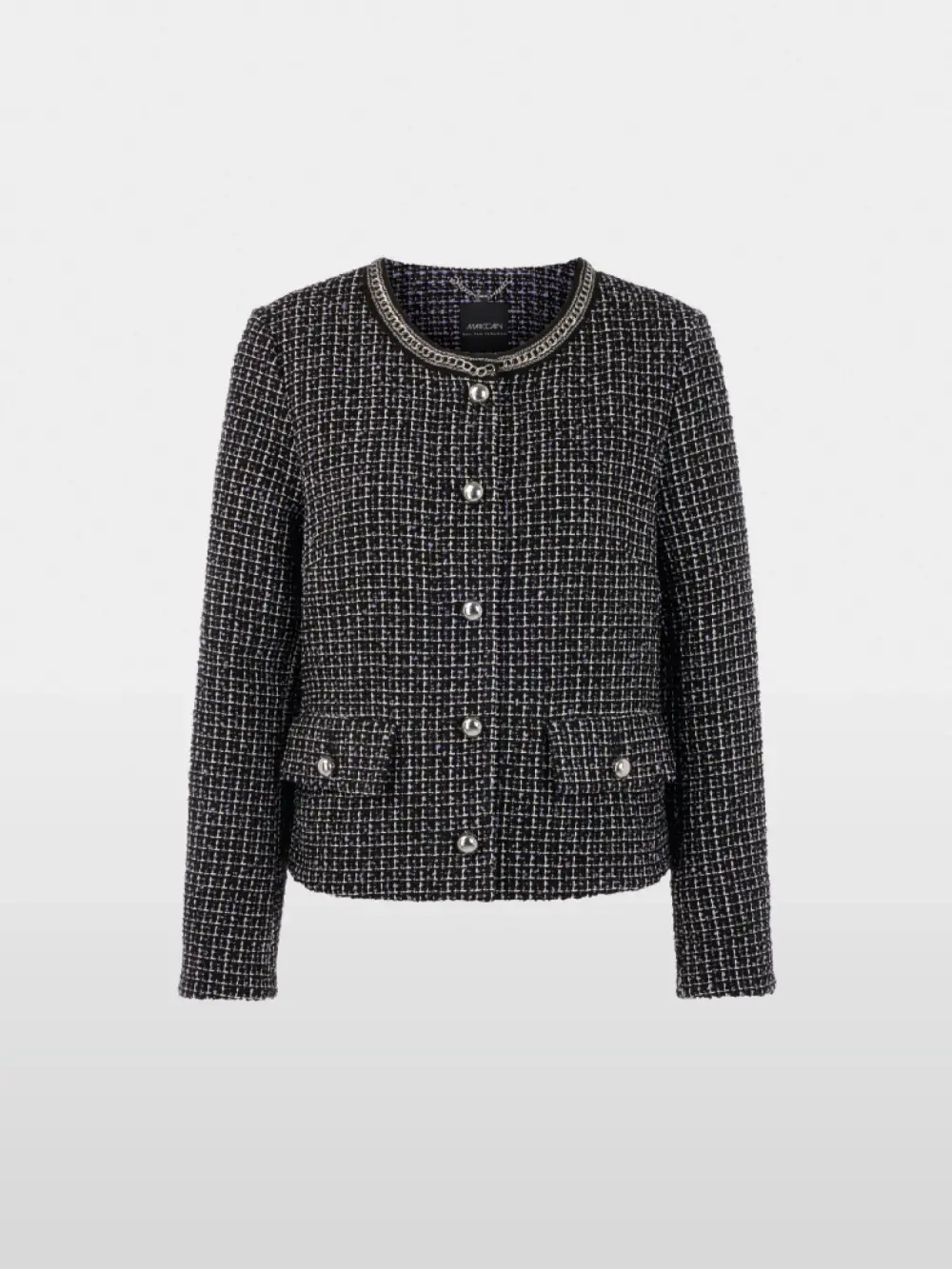 Veste en tweed avec détail chaîne