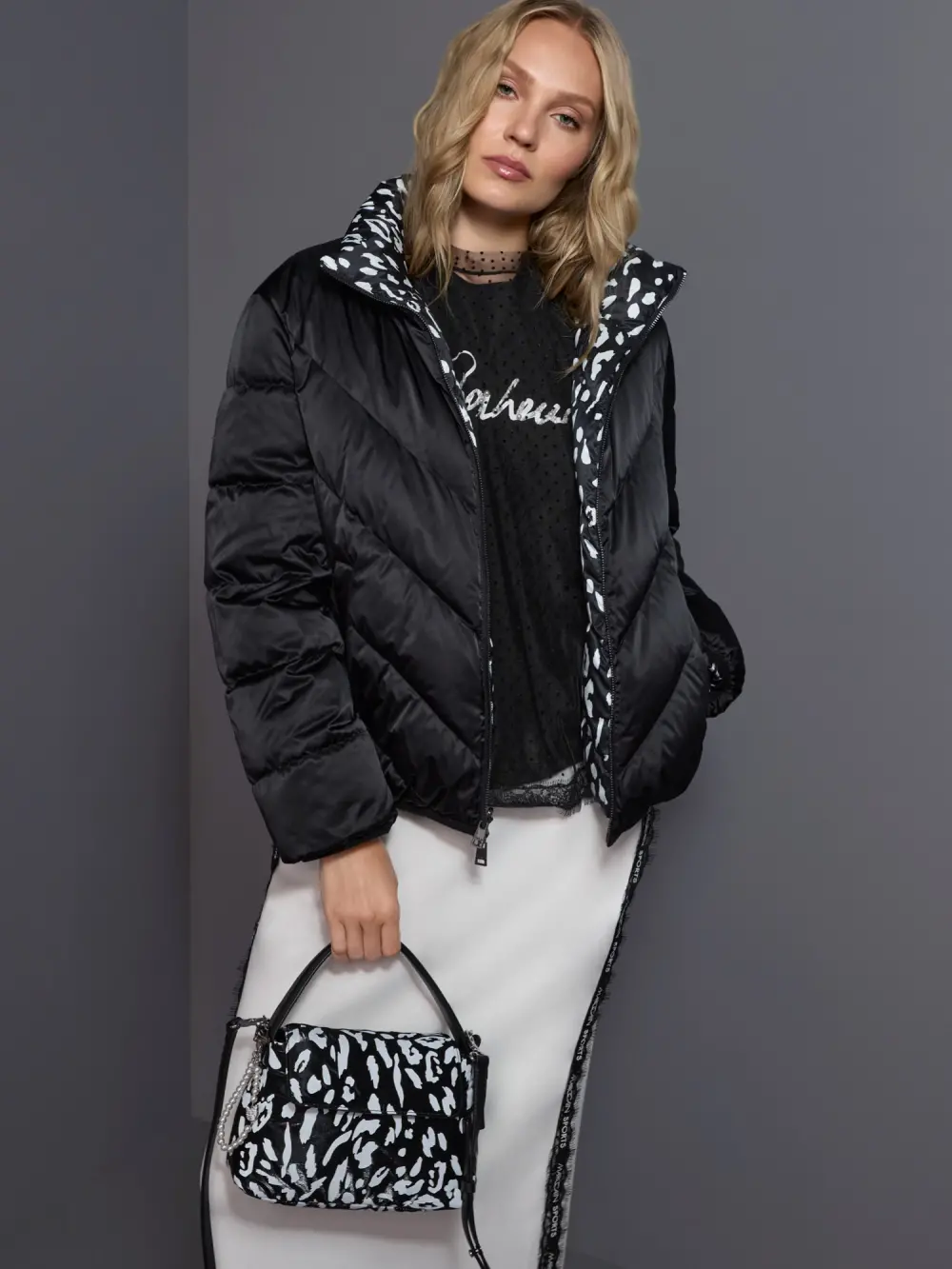 Reversible quilted jacket