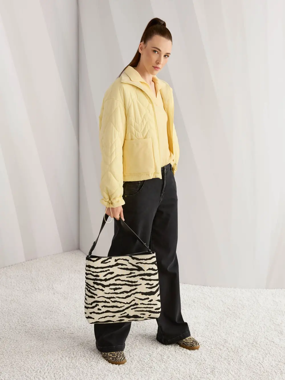 Sac à bandoulière à imprimé animalier