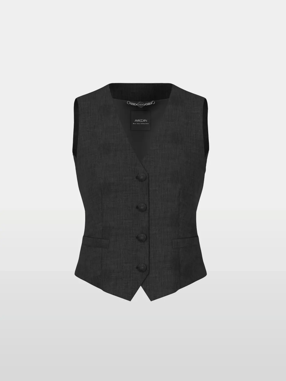 Fitted waistcoat with small belt