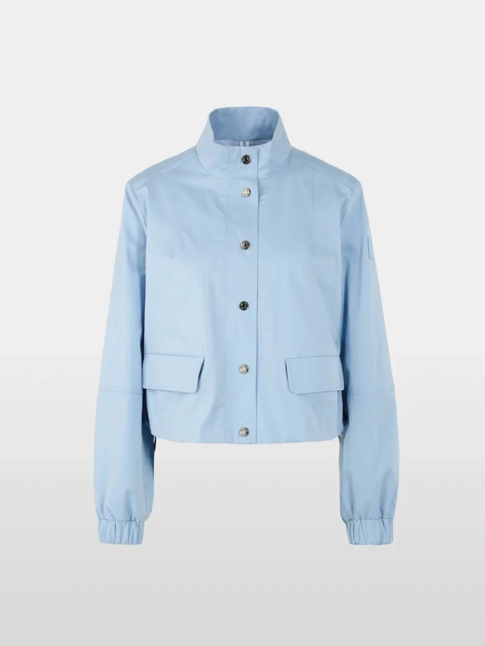 Short cotton jacket with mesh lining