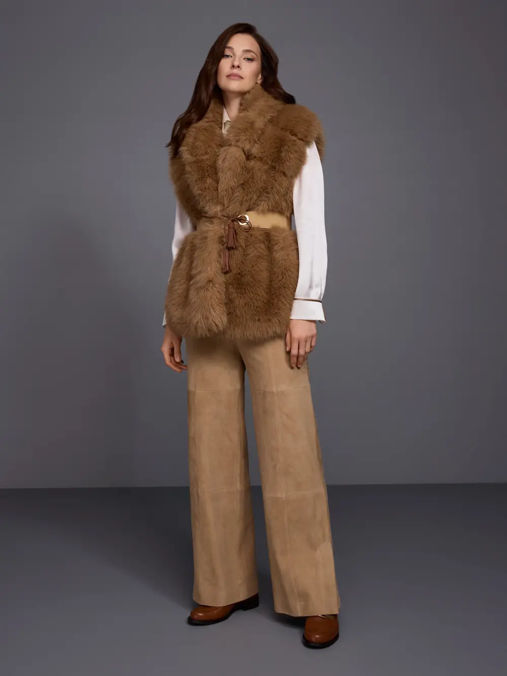 WARRI suede trousers