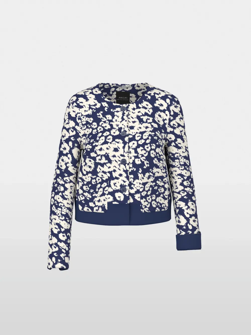 Short jacket with all-over print
