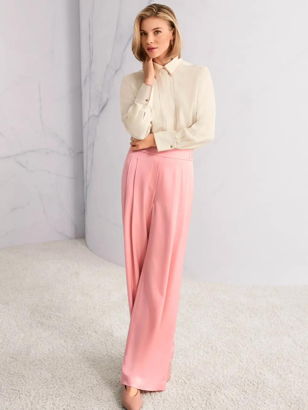 WEDI wide-fit trousers with pleats