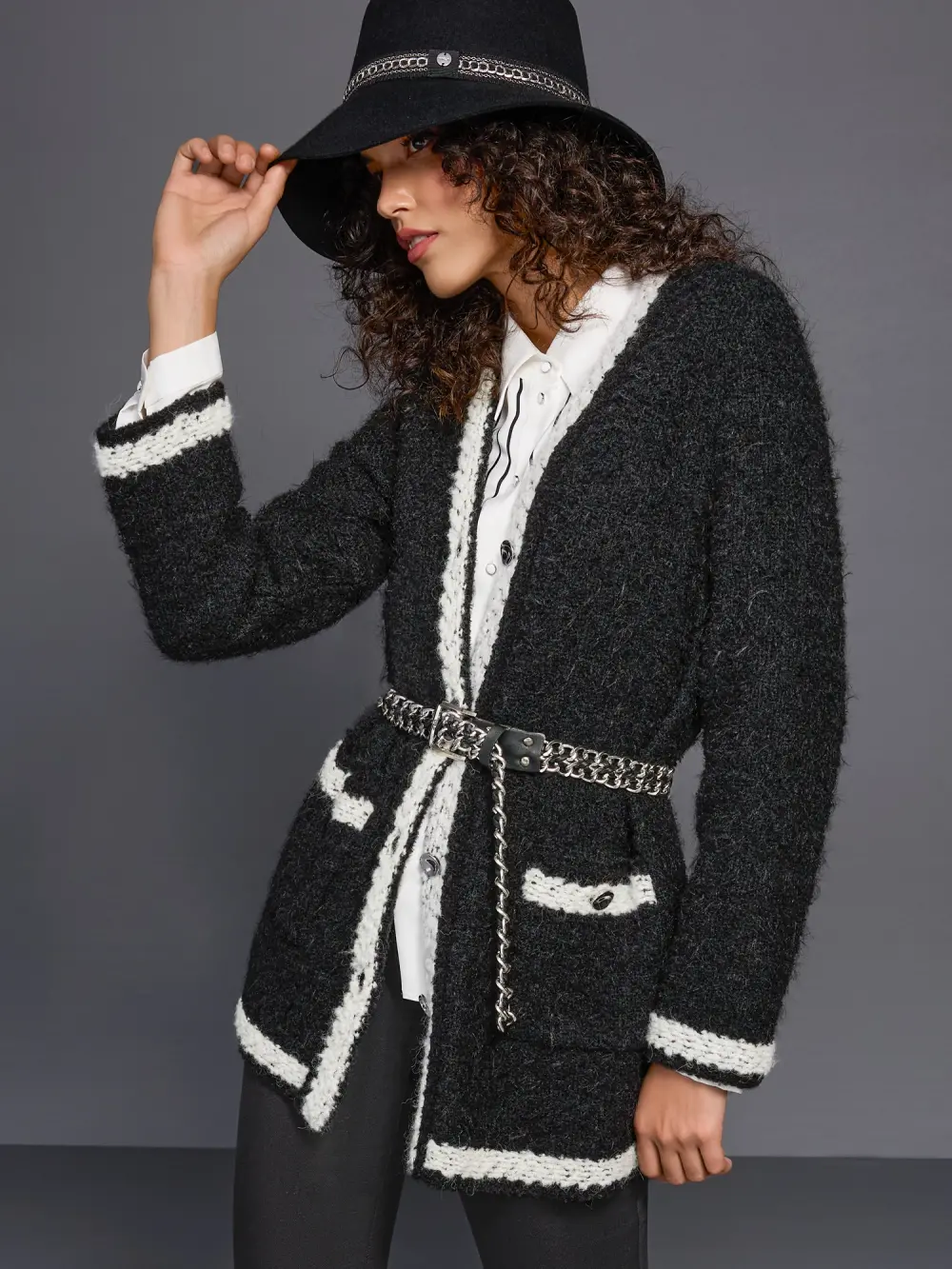 Ceinture à chaîne tressée avec boucle