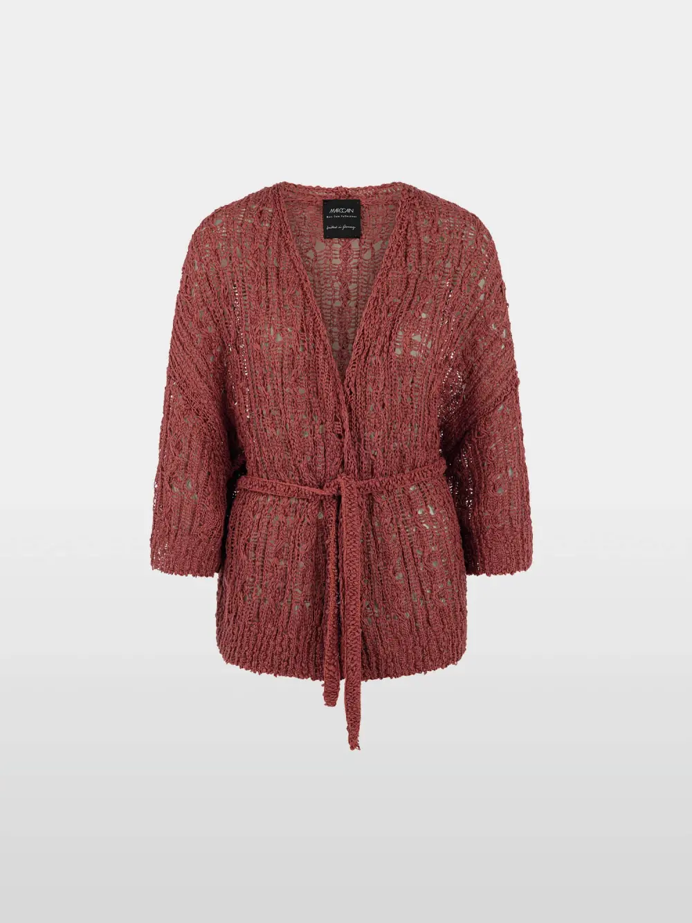 ‘Rethink Together’ openwork cardigan
