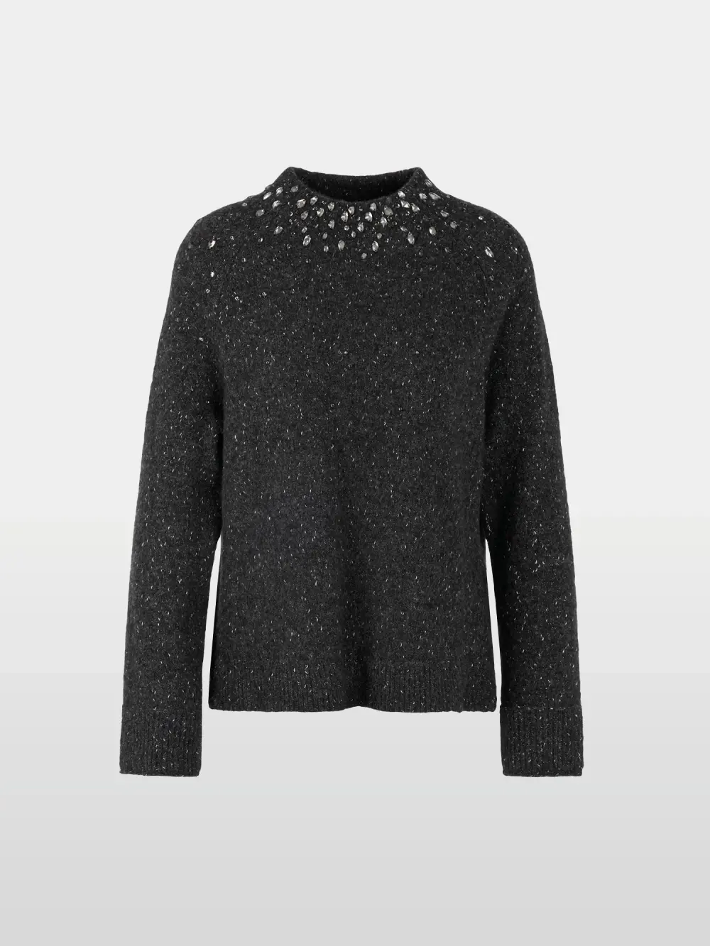 Alpaca mix jumper with glitter details