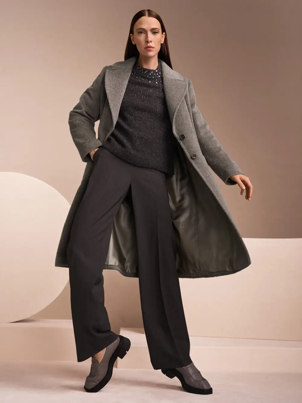 WUKARI wide trousers with high waist