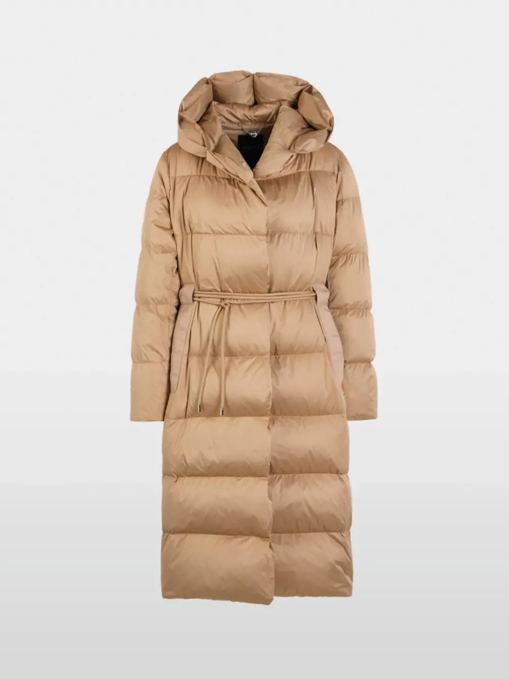 Long down coat with hood
