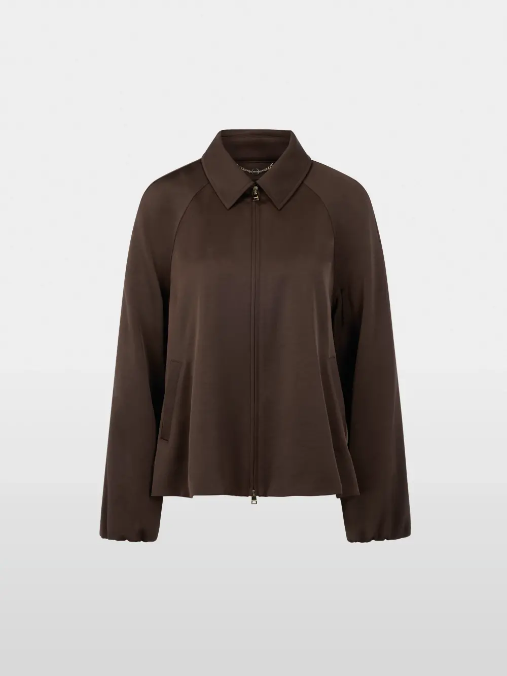 Veste fluide en tissu brillant