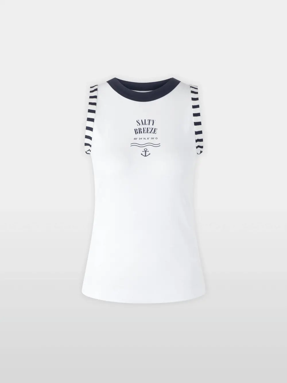 Top with maritime print