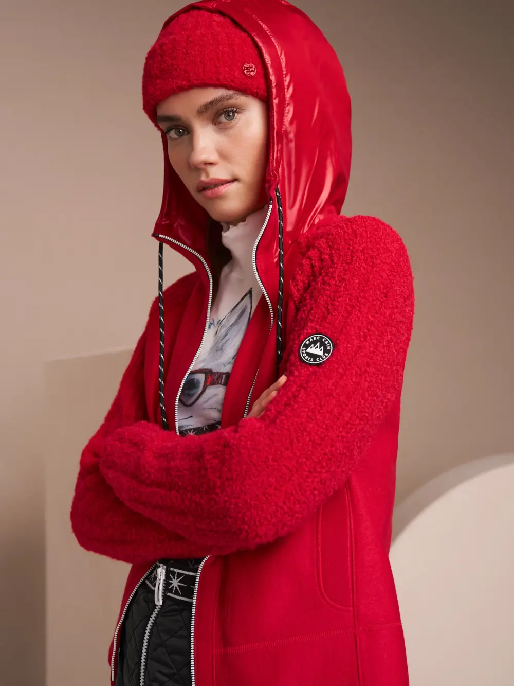 Elegante Strickmütze mit Kaschmiranteil