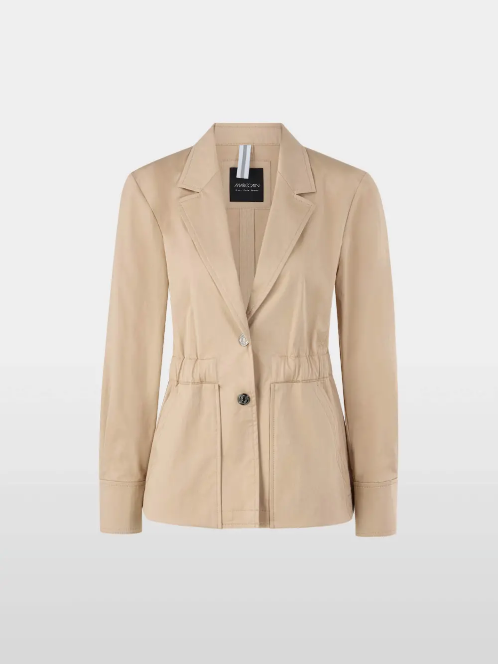 Lightweight blazer with elastic waist
